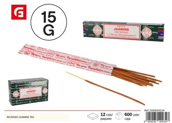 Incienso de jazmín 15g - Ambientadores y velas aromáticas