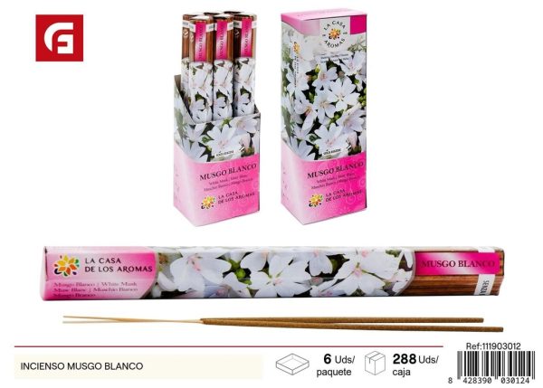 Incienso musgo blanco - Ambientadores y velas aromáticas
