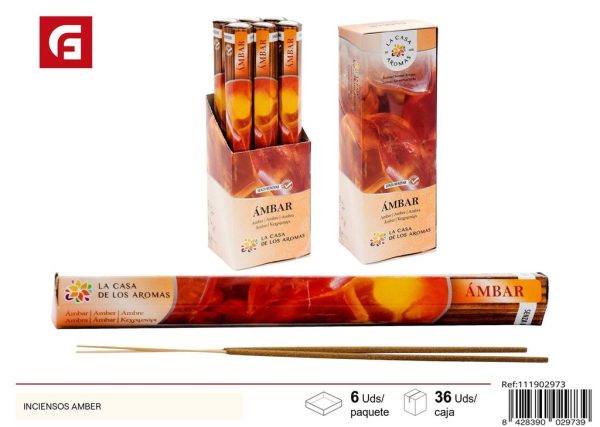 Incienso ámbar - Ambientadores y velas aromáticas