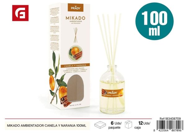 Mikado ambientador canela y naranja 100 ml - Ambientadores