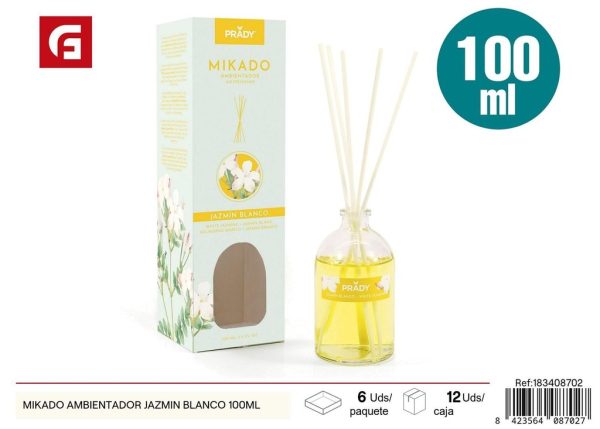 Mikado aromático Jazmín Blanco Prady 100 ml - Ambientadores y perfumes