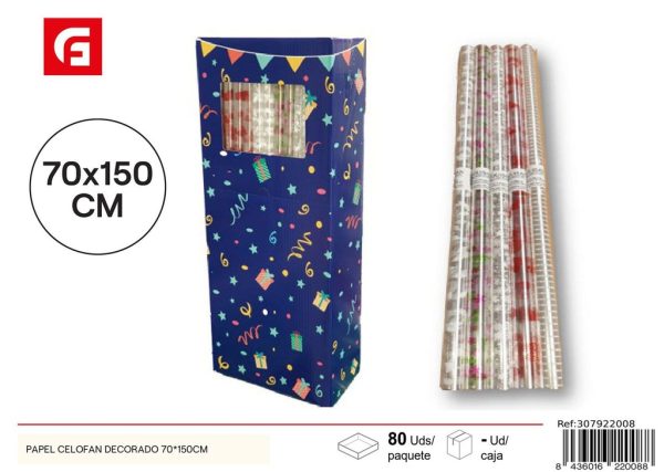 Papel de regalo - 70 x 150 cm - Decoración para regalos