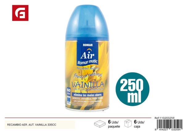 Recambio de aire fresco vainilla 335cc - Ambientador para auto