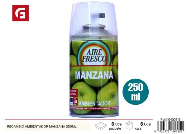 Recambio para ambientador de manzana 250ml - Ambientadores