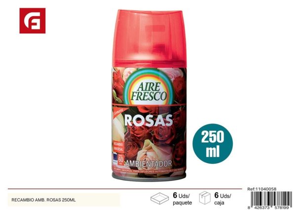 Recambio para ambientador de rosas 250ml - Ambientadores