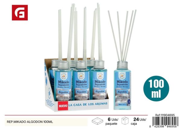 Rep. Mikado Algodón 100ml - Aceite aromático para difusores