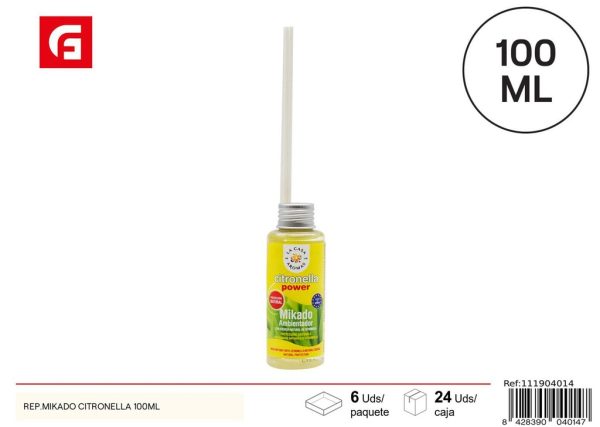 Rep. Mikado Citronella 100ml - Aceite aromático para difusores
