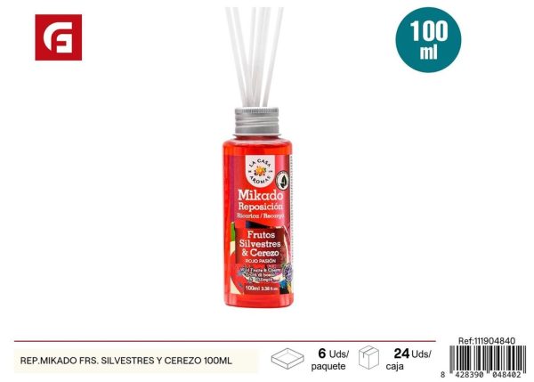 Rep. Mikado Frutas Silvestres y Cerezo 100ml - Aceite aromático para difusores
