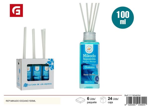 Rep. Mikado Océano 100ml - Aceite aromático para difusores