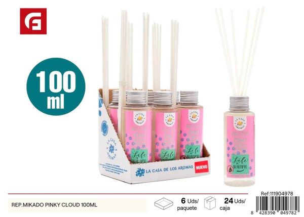 Rep. Mikado Pinky Cloud 100ml - Aceite aromático para difusores