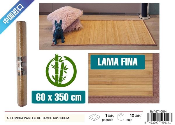 Alfombra de bambú 60*350cm - Decoración para pasillos