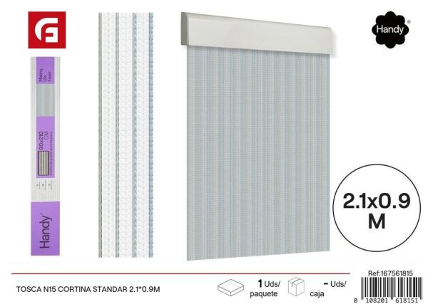 Cortina Tosca N15 estándar 2.1*0.9 m - Cortinas y visillos