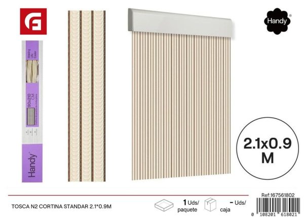 Cortina Tosca N2 estándar 2.1*0.9 m - Cortinas y visillos