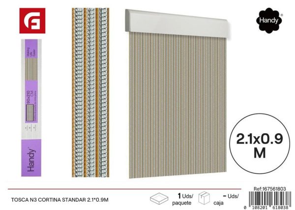 Cortina Tosca N3 estándar 2.1*0.9 m - Cortinas y visillos