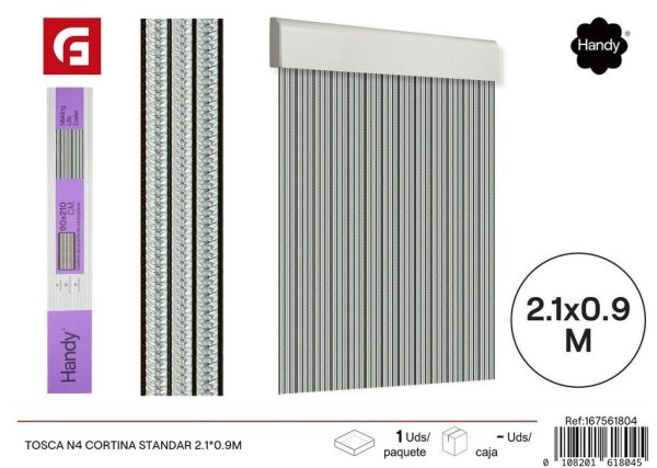 Cortina Tosca N4 estándar 2.1*0.9 m - Cortinas y visillos