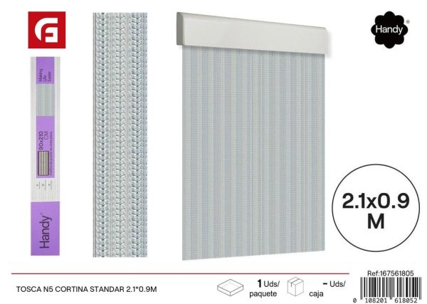 Cortina Tosca N5 estándar 2.1*0.9 m - Cortinas y visillos