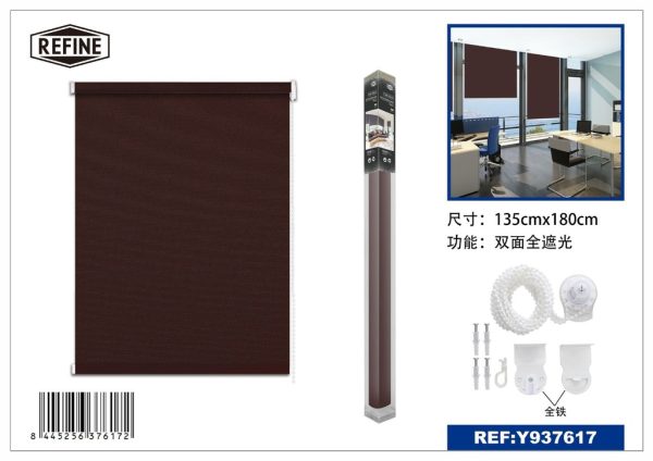 Cortina de blackout de 5 capas 135*180 cm color café - Estores y persianas