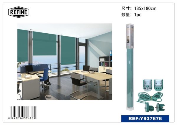 Cortina enrollable azul marino 135x180 cm - Cortinas y estores