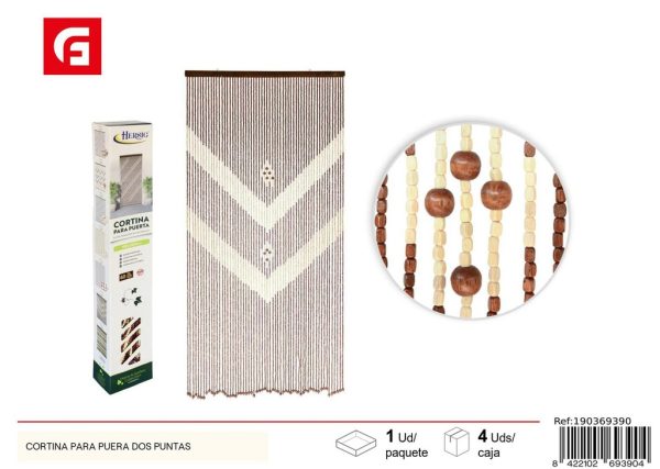 Cortina para puerta dos puntas - Cortinas y visillos
