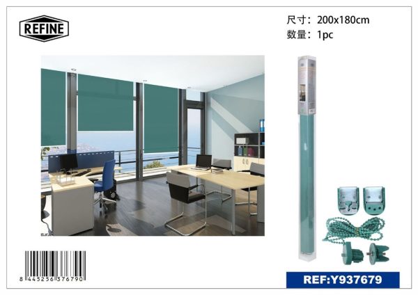 Cortina roller azul marino 200x180cm para interiores