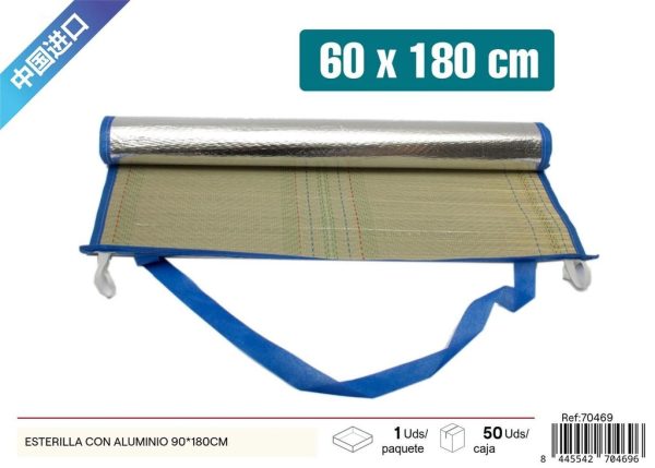 Esterilla de playa con aluminio 90*180 cm - Accesorios de verano