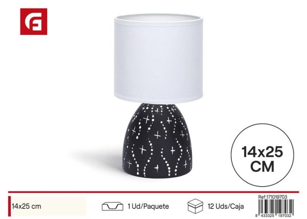Lámpara Cerámica de Mesa sin Fuente de Luz E14 Max.40W - Iluminación y Lámparas de Mesa