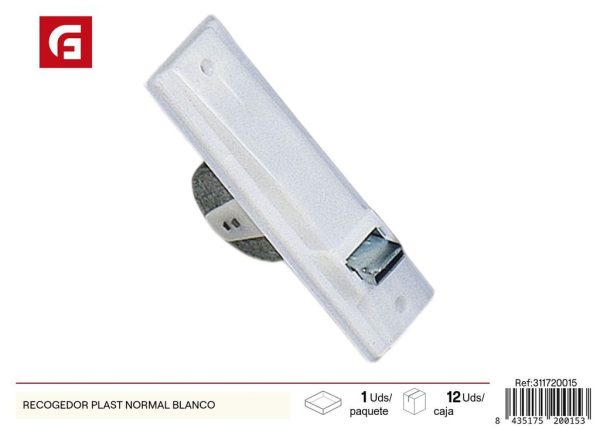 Recogedor de persianas de plástico blanco para cortinas