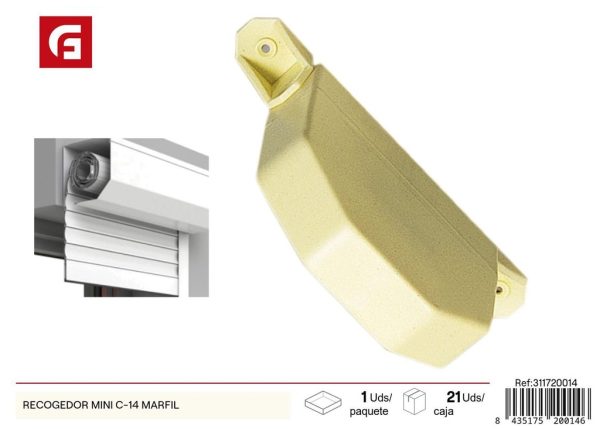 Recogedor mini C-14 en marfil - Accesorios de cortinas
