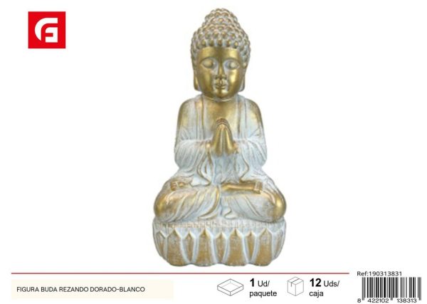 Figura de Buda rezando dorado - Artículos de decoración