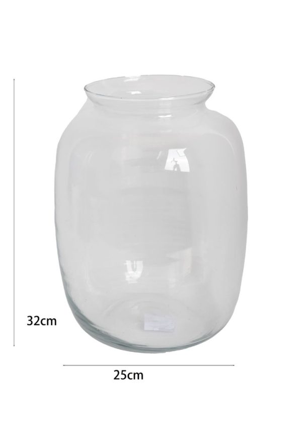 Vasija ancha de cerámica H32 D25cm - Artículos decorativos