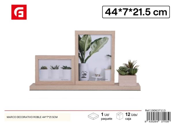 Marco decorativo de roble DM-8136 44X7X21.5CM - Marcos decorativos