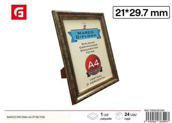 Marco diploma A4 PS-638 21X29.7 cm - Diplomas