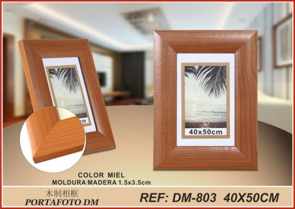 Marco fácil de madera DM-803 40x50 cm - Decoración para fotos