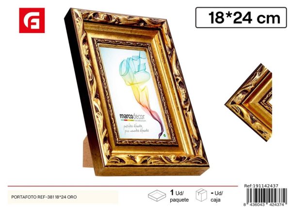 Portafoto 18x24 oro - Decoración para fotos