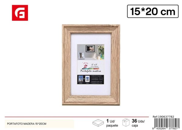 Portafoto Madera DM-842 15x20cm - Marcos de fotos decorativos
