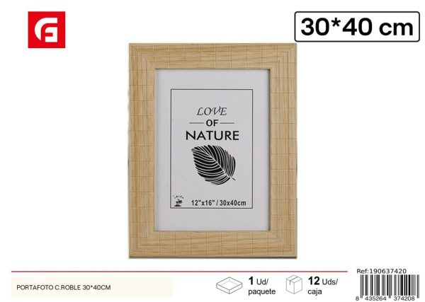 Portafoto color roble PS-514 30x40cm para fotos y decoración