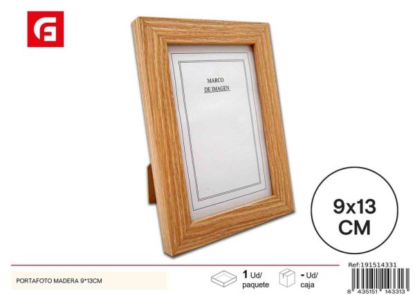 Portafoto de madera 9*13 cm - Accesorios decorativos