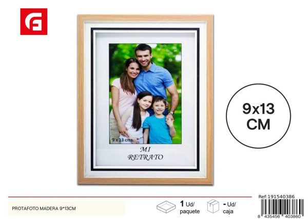 Portafoto de madera 9*13 cm - Marcos decorativos - Imagen 2