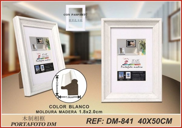 Portafoto de madera DM-841 40X50CM - Marco de fotos