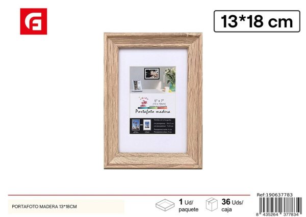 Portafoto de madera DM-842 13x18 cm - Marcos de fotos decorativos