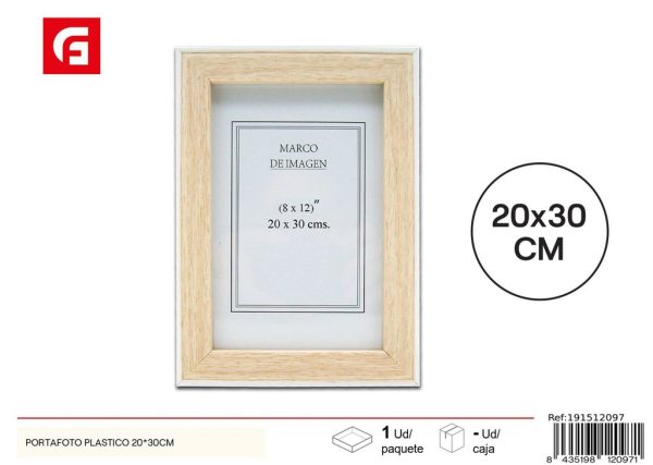 Portafoto de plástico 20x30cm para decoración del hogar