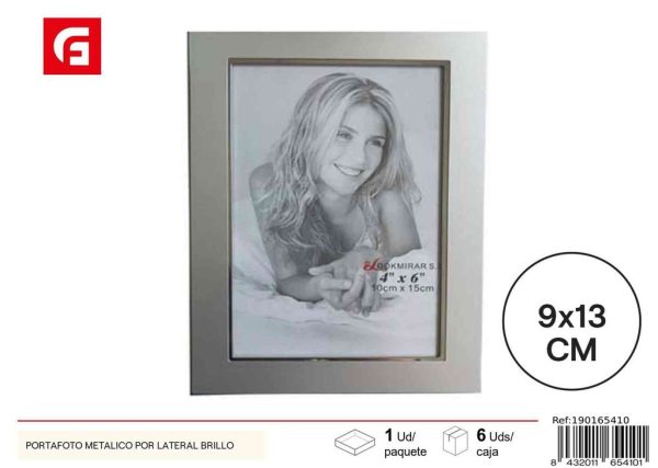 Portafoto metálico por lateral brillo - Accesorios para fotos