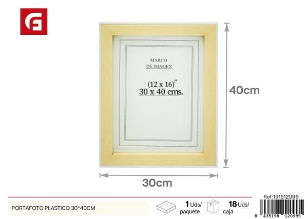 Portafoto plástico 30x40 cm - Nuevos productos