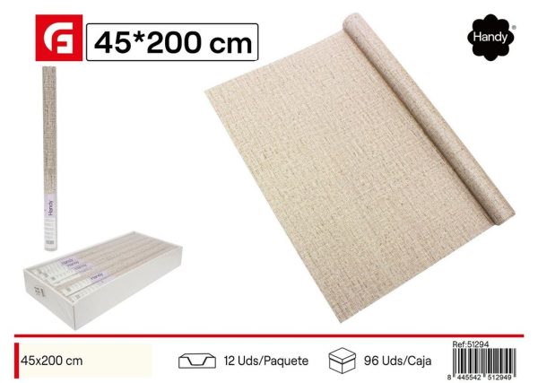Papel decorativo de yute 0.45x2m decoración