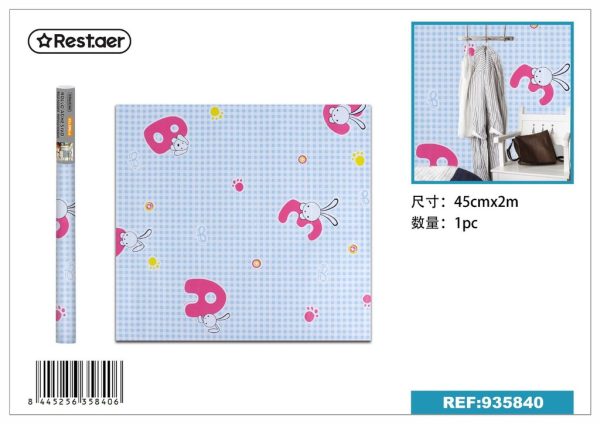 Papel tapiz estampado 45CM*2.0M - Rollo adhesivo para decoración del hogar - Imagen 9