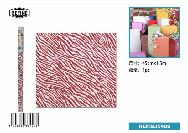 Rollo adhesivo con purpurina estampada 45cm x 1.5m - Decoración del hogar - Imagen 3