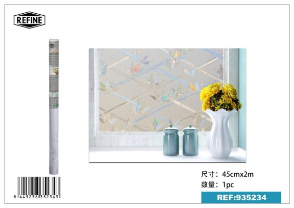 Vinilo estático decorativo para vidrios 45cmx2m para decoración del hogar