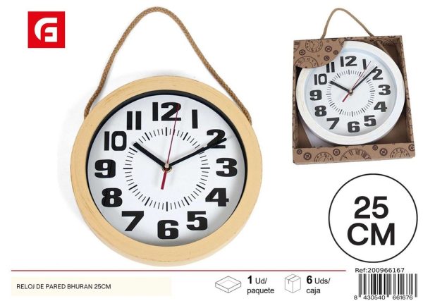Reloj de pared Bhuran 25 cm - Decoración del hogar