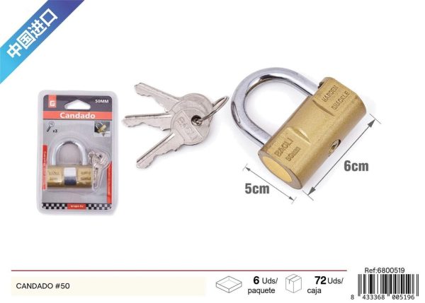 Candado #50 para seguridad en el hogar