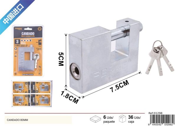Candado 80mm - Ferretería y seguridad